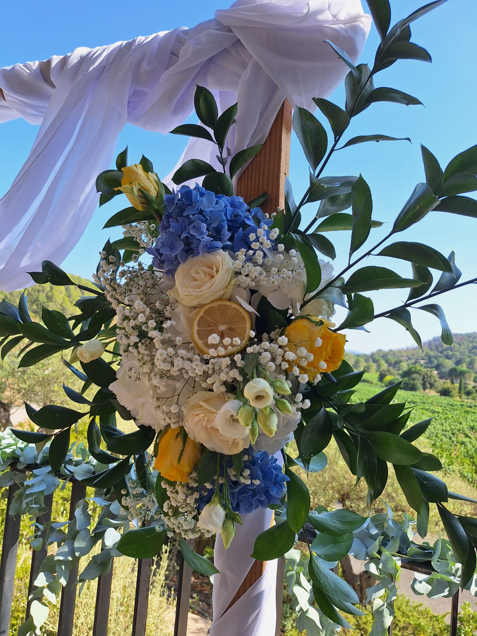 composition florale mariage