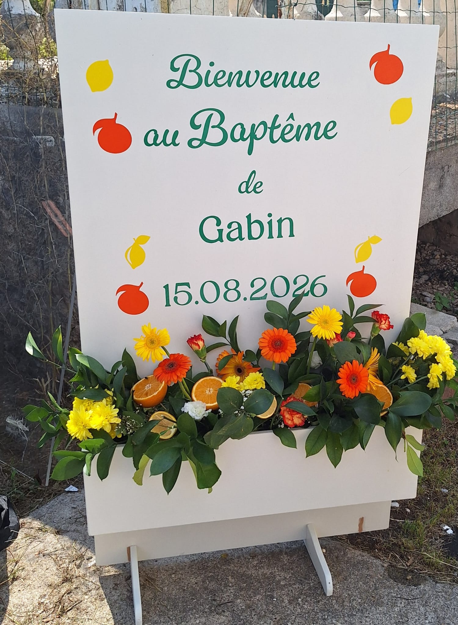Panneau de bienvenue